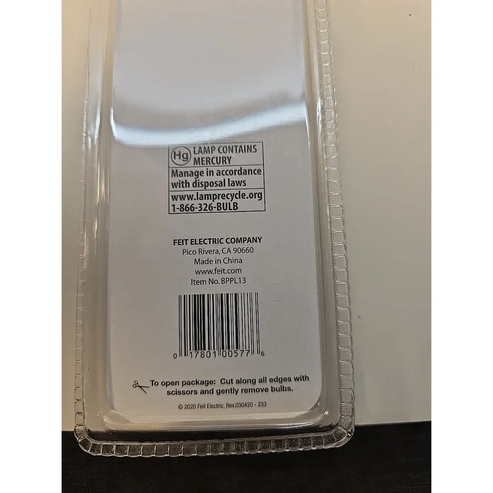 Feit BPPL13 Single Tube Compact Fluorescent LIGHT Bulb 2 Pin Soft‎ White 13 Watt